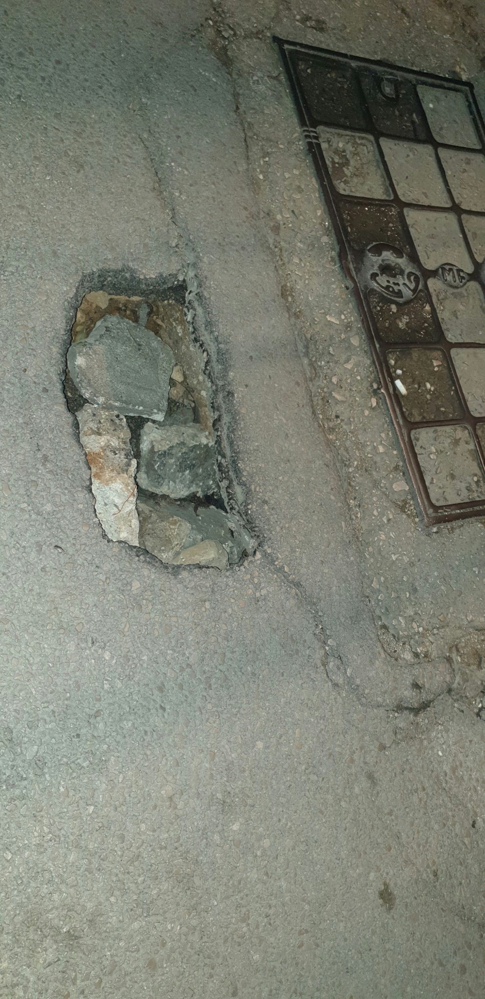 huge hole in the ground