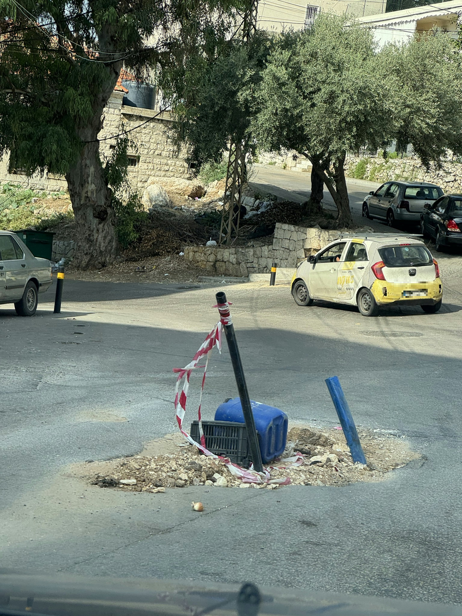 Big pot hole in jounieh