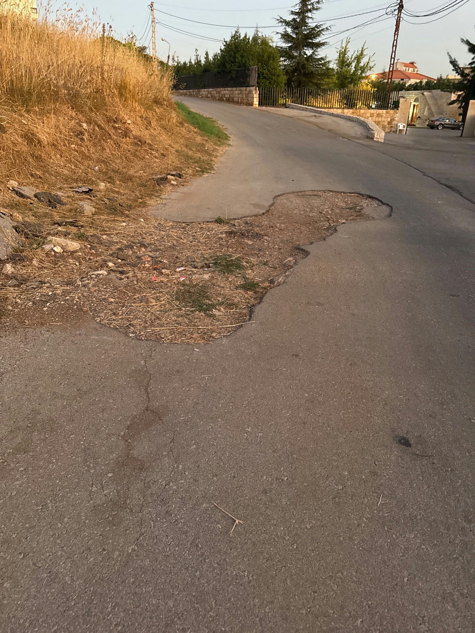 Hole in the middle of the street