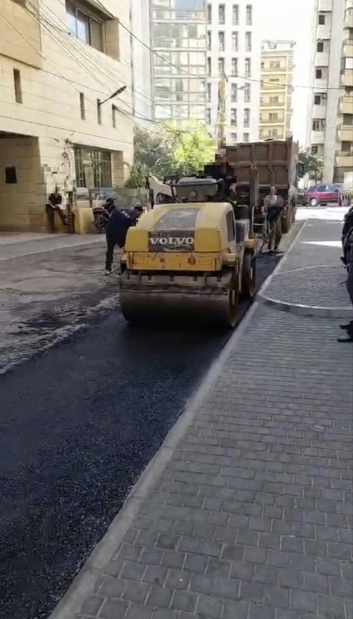 Big chunk of the road they worked and did not put asphalt again been like that for months. Kraytem abed alrahim dyab st
